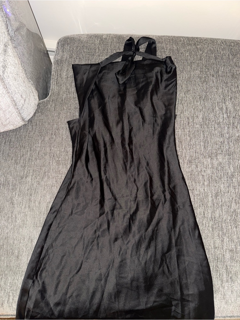 Black Halter Slip Dress - Amazon